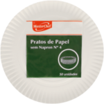 Pratos de Cartão para Bolos sem Naperon Nº 4 50 Un