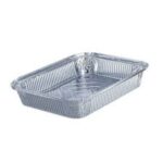 Formas de Aluminio 2200 ml com tampa (mangas de 100 Unidades)